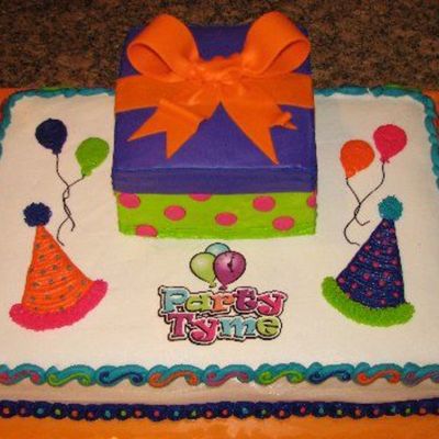 Party Store Cake For Ribbon Cutting Ceremony