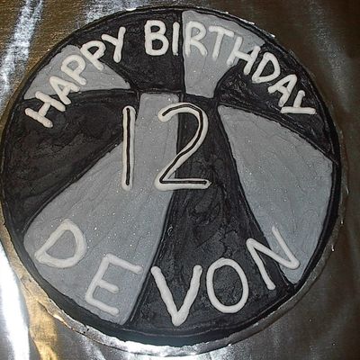 Basketball Birthday Cookie