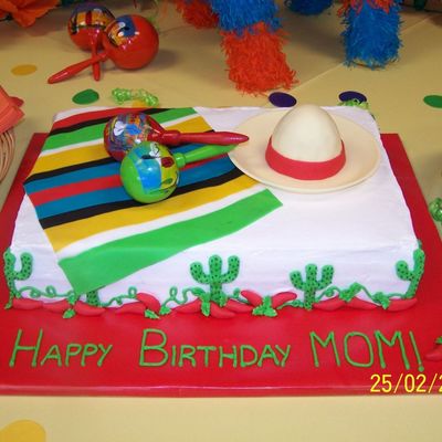 Fiesta Birthday Cake!