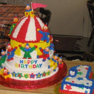 Circus Cake For 1St Birthday