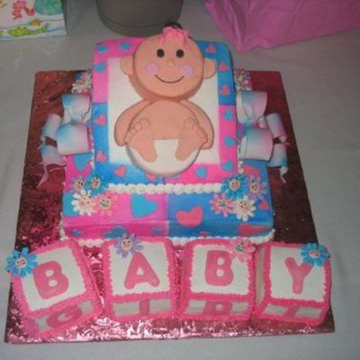 Baby Girl Cake