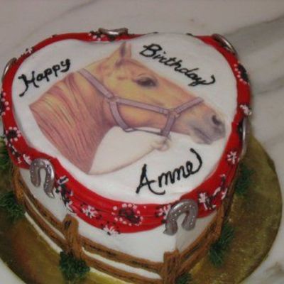 Western Cake With Horse