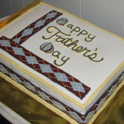 Argyle Father's Day Cake