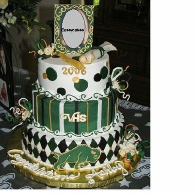 Girly Graduation Cake