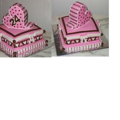 Pink And Brown Heart