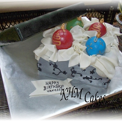 Box Of Ornaments Birthday Cake