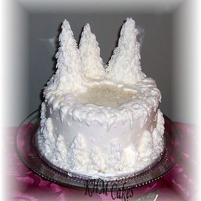 White Christmas Trees