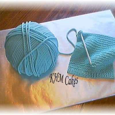 Ball Of Yarn With Crocheted Scarf