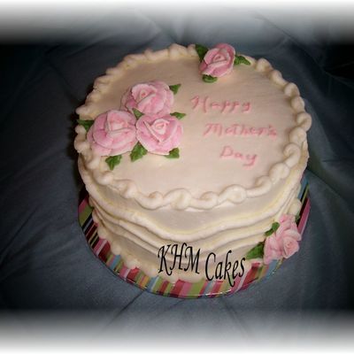 Mother's Day Cake, Smbc With Two Tone Roses