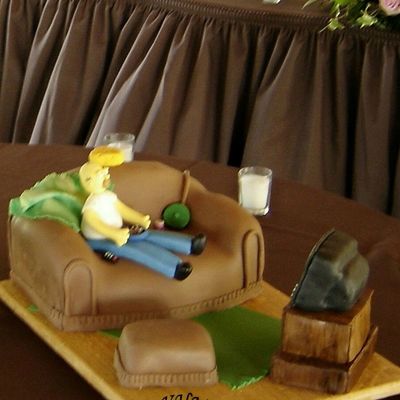 Homer Simpson Watching Green Bay Packers Pic 1