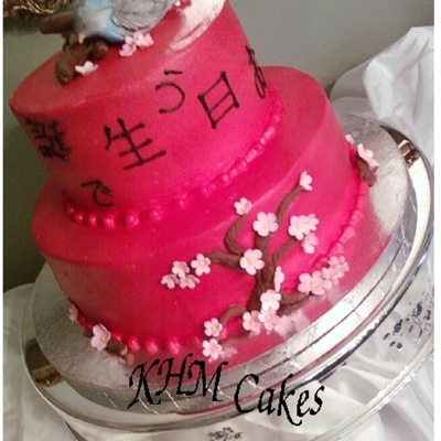 Asian Theme Wedding Cake