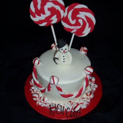 Peppermint Candy Christmas Cake...