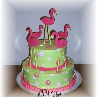 Flamingo 50Th Birthday Cake