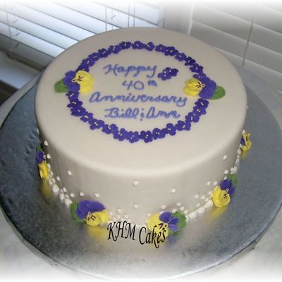 40Th Anniversary Cake
