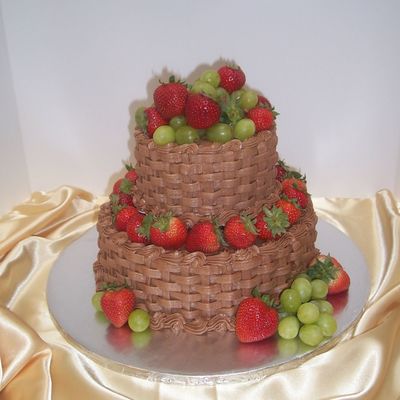 Tiered Chocolate Groom's Cake