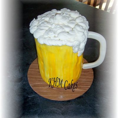 Beer With Mug Cake