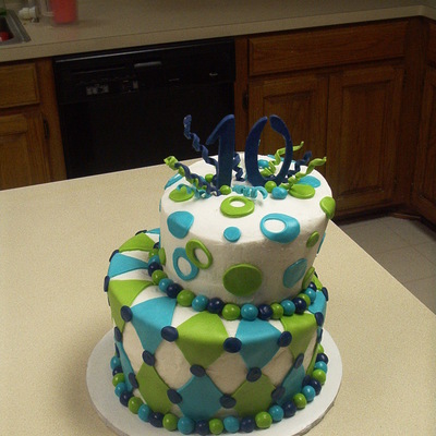 Topsy Turvy Graduation Cake