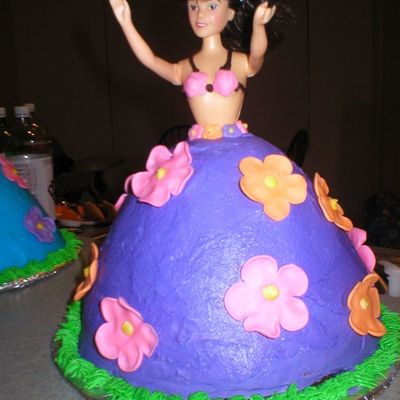 Tropical Theme Doll Cake
