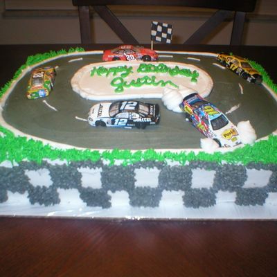 Nascar Racecar Cake