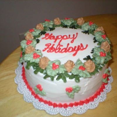 Christmas Wreath Cake