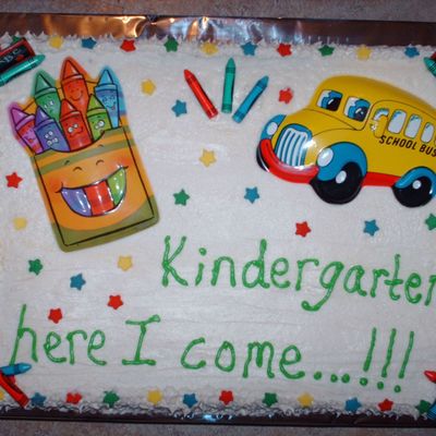 Cierra's Going To Kindergarten Cake