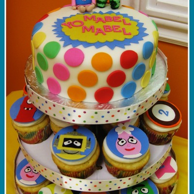 Yo Gabba Gabba Cupcake Tower