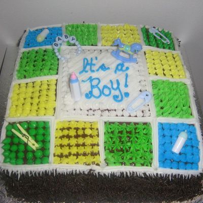 Baby Shower Quilt Cake
