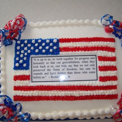 American Flag -Reagan Quote