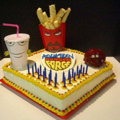 Aqua Teen Hunger Force Cake For My Boyfriend