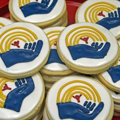 United Way Logo Cookies
