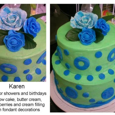 Green And Blue Shower