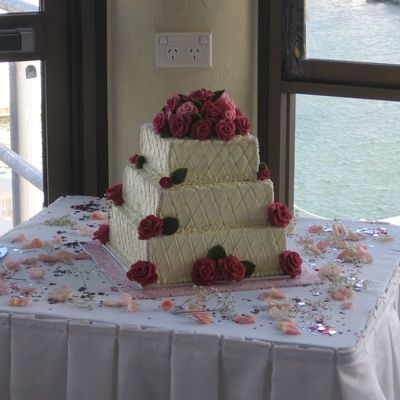 S & A Wedding Cake