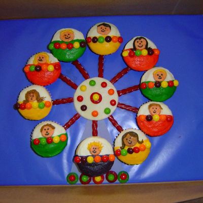 Ferris Wheel Cupcakes