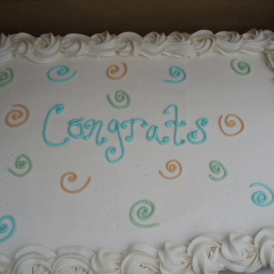 Simple Graduation Cake For Elementry Kids