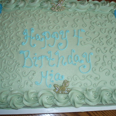 Princess And Frog Themed Cake