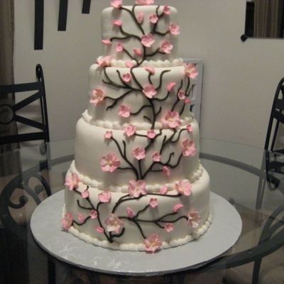 Apple Blossom Wedding Cake