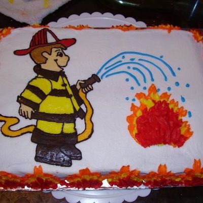 Firefighter Cake