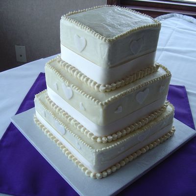 Heart Wedding Cake