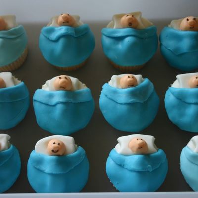 Baby Boy Cupcakes
