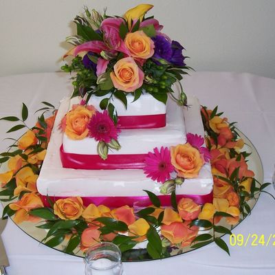 My 1St Wedding Cake Ever!!