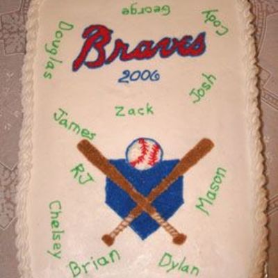Youth Baseball Cake
