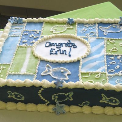 Baby Shower Fish Cake