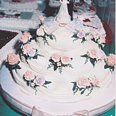 Fondant Covered Wedding Cake
