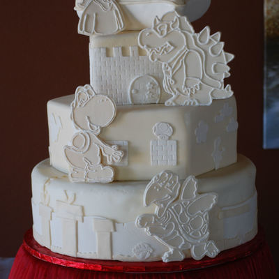 Super Mario Brothers Wedding Cake