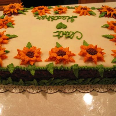 Burgandy Basketweave Sunflowers Mmf Top Bridal Shower Test Drive