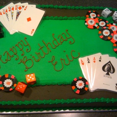 Poker Cake