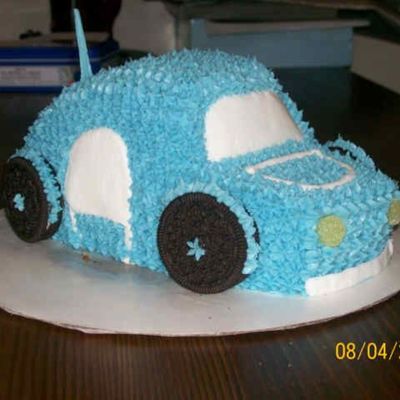 3D Light Blue Car