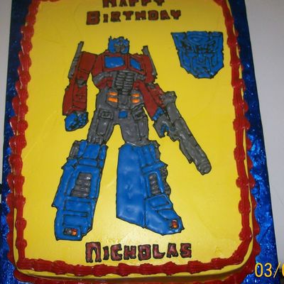 Transformers Cake