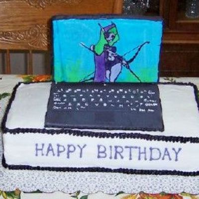 Laptop Cake