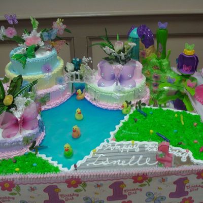 Cumpleano De Flores Y Mariposas